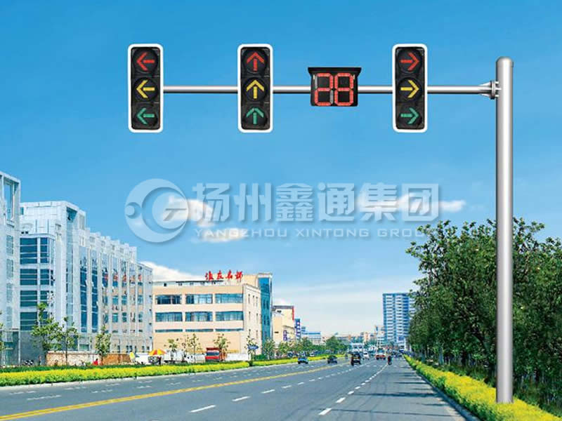 XHDG-012，L型等徑單臂信號燈桿